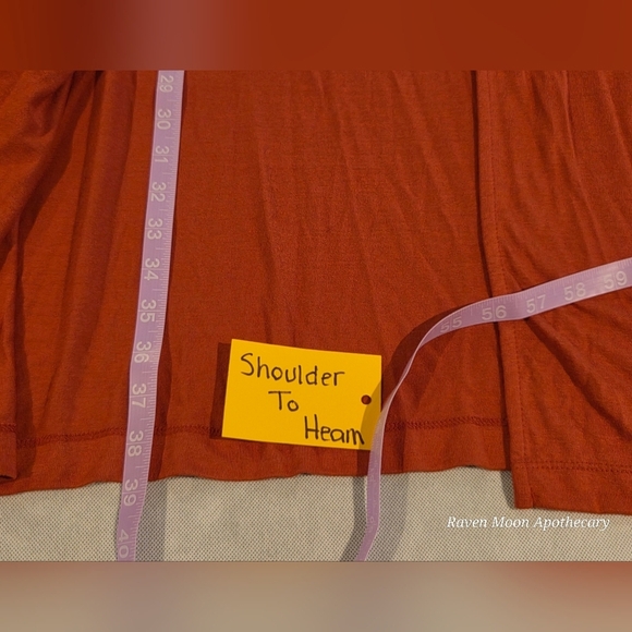 Rust Red Long Sleeve Tunic Shirt - Picture 8 of 8